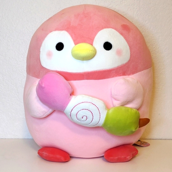 Takashoji Usmurasaki Pink Strawberry Penguin 13 IN - Picture 1 of 7